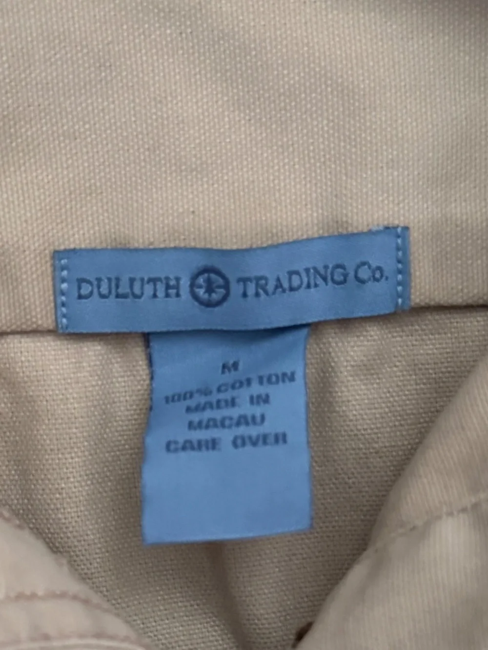 Duluth Trading Co. Women's Long Sleeve Work Shirt - Khaki/Sand - Size M - Picture 6 of 9